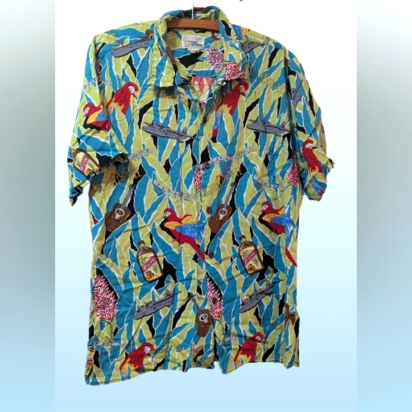 Vintage Reyn Spooner Hawaiian Shirt Mens XL Multi Margaritaville Jimmy Buffett - Picture 1 of 6